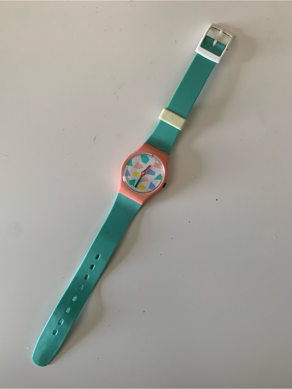 VINTAGE 1988 Blue Lolly Swatch Watch